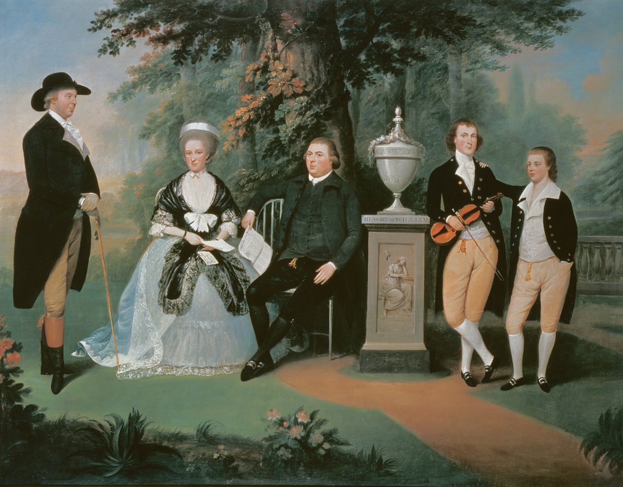 Membres de la famille Wilson regroupés autour d