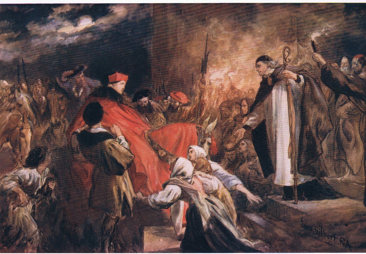 Arrivée du Cardinal Wolsey à l