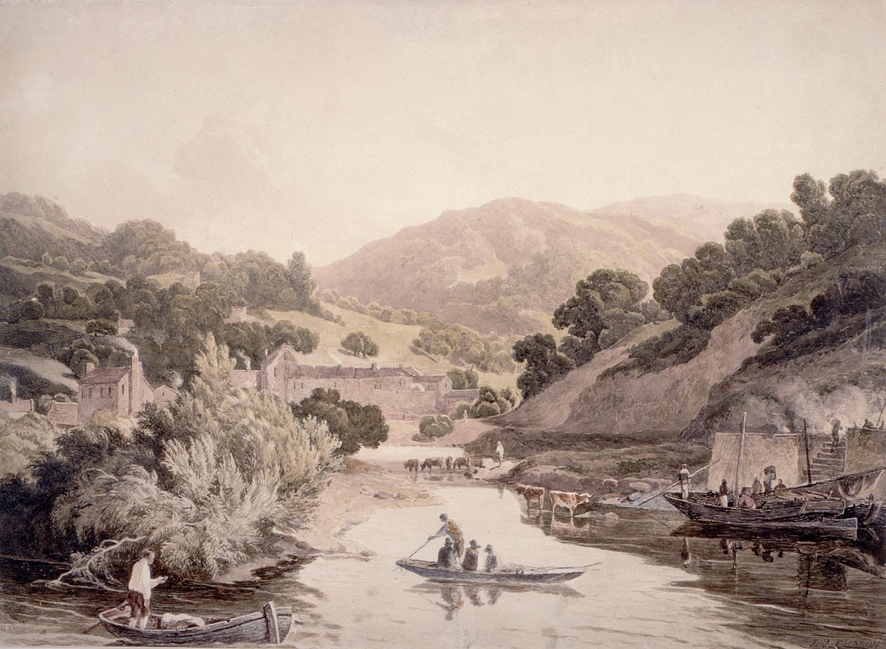Scène de rivière dans le Devonshire - John James Chalon