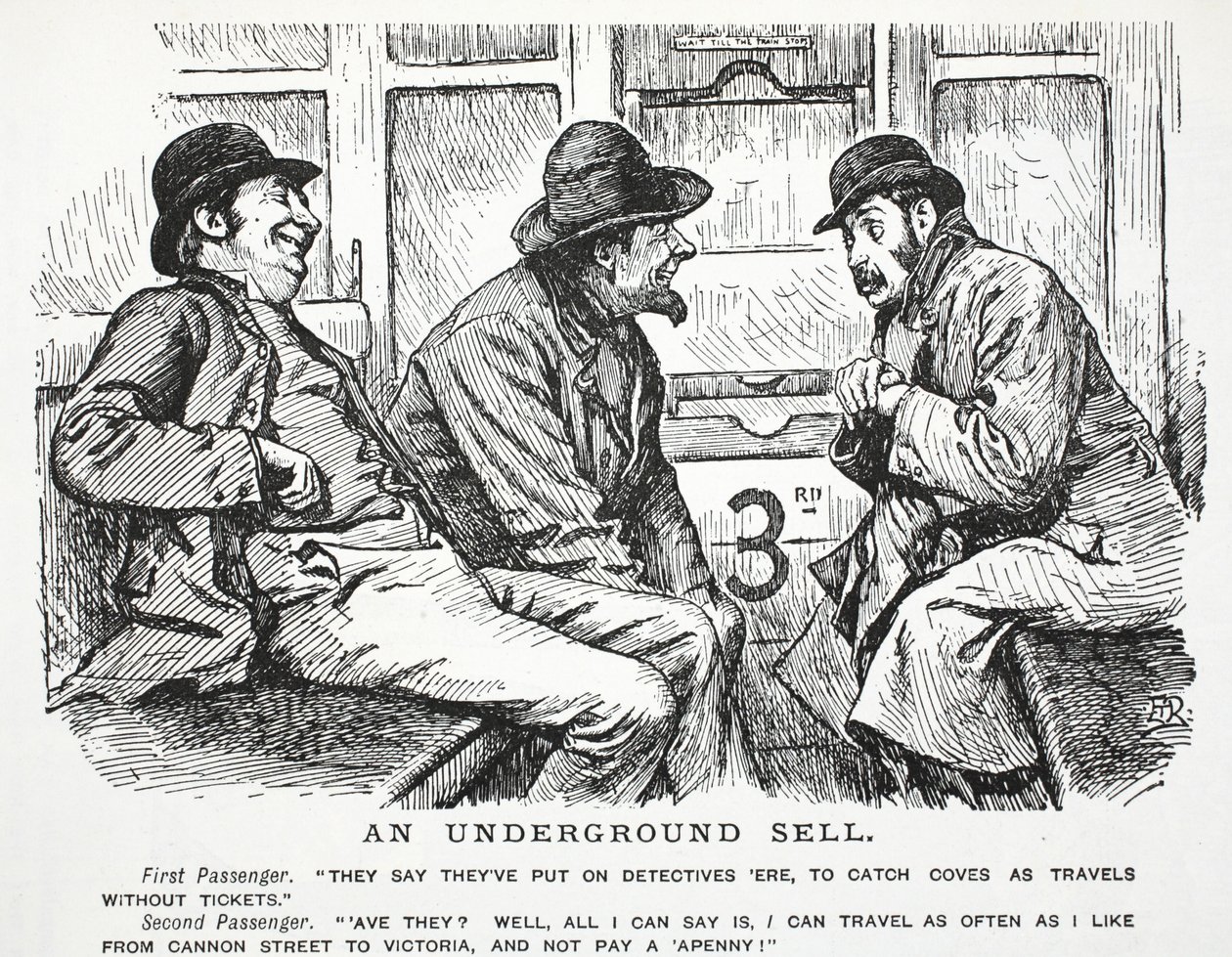 Une vente souterraine - John Leech