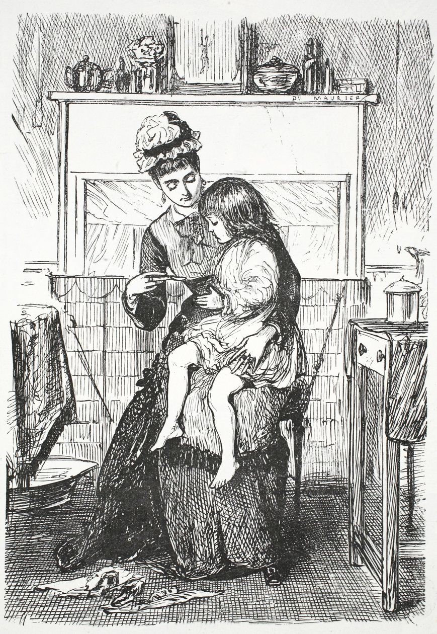 Dans la nurserie - John Leech