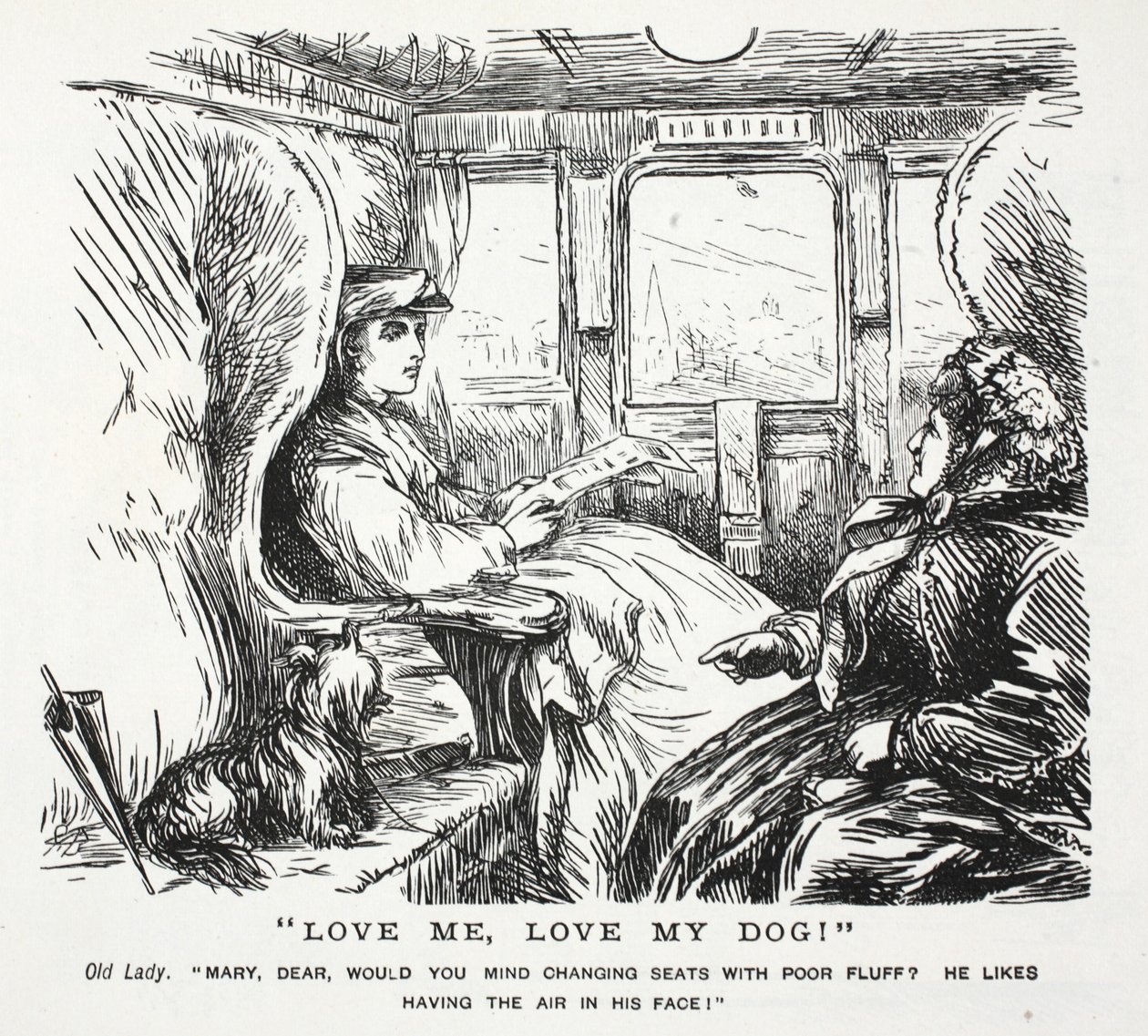 Aime-moi, aime mon chien! - John Leech