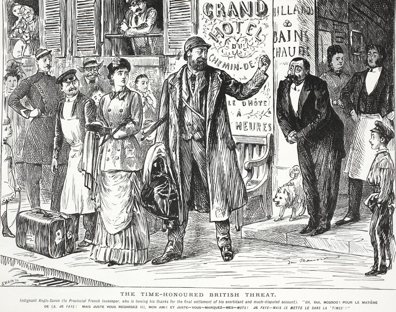 La Menace Britannique Honorée par le Temps - John Leech