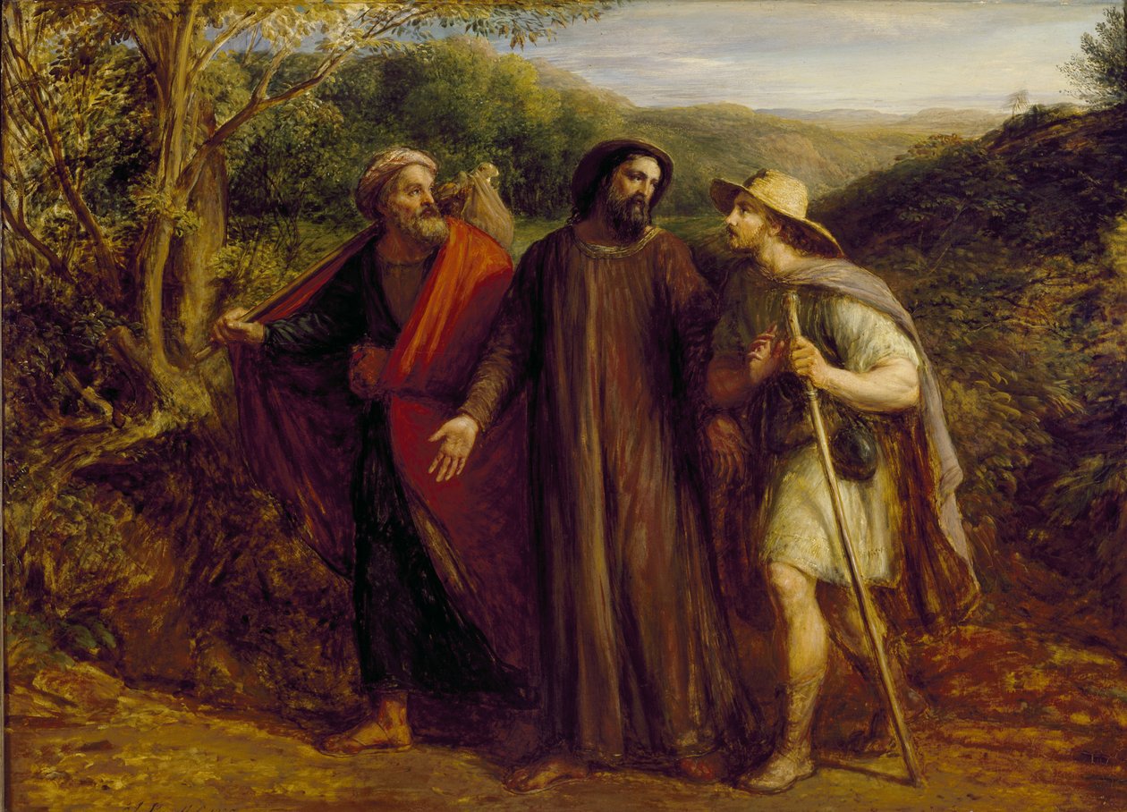 Apparition du Christ aux deux disciples en route pour Emmaüs, 1835 - John Linnell