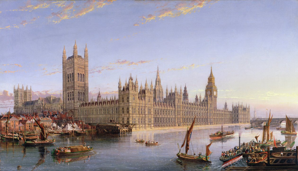 Vue de Westminster depuis Lambeth, 1859 - John MacVicar Anderson