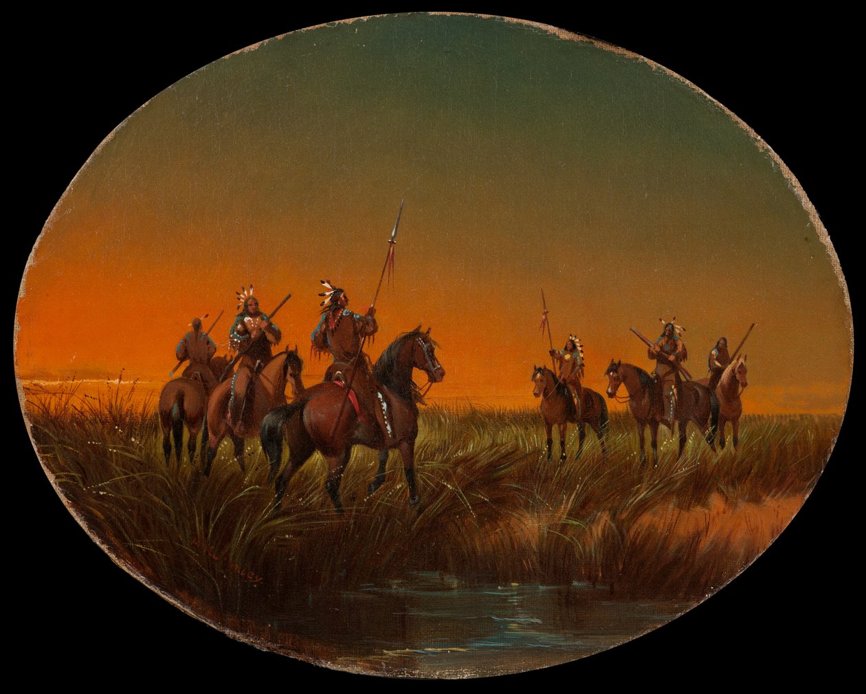 Le défi, vers 1870 - John Mix Stanley