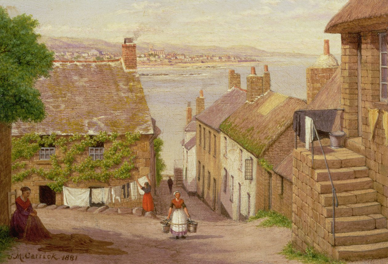 Vue de Penzance depuis Newlyn, 1881 - John Mulcaster Carrick