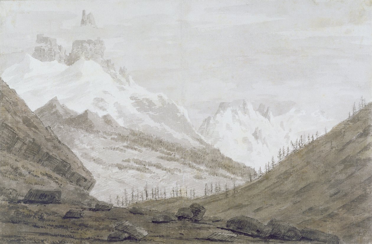 Entre Chamonix et Martigny, 1776 - John Robert Cozens