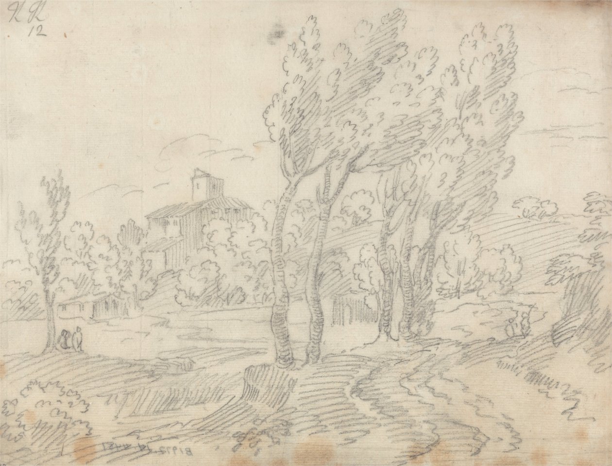 Couvent de Monte Olivetto près de Florence - John Robert Cozens