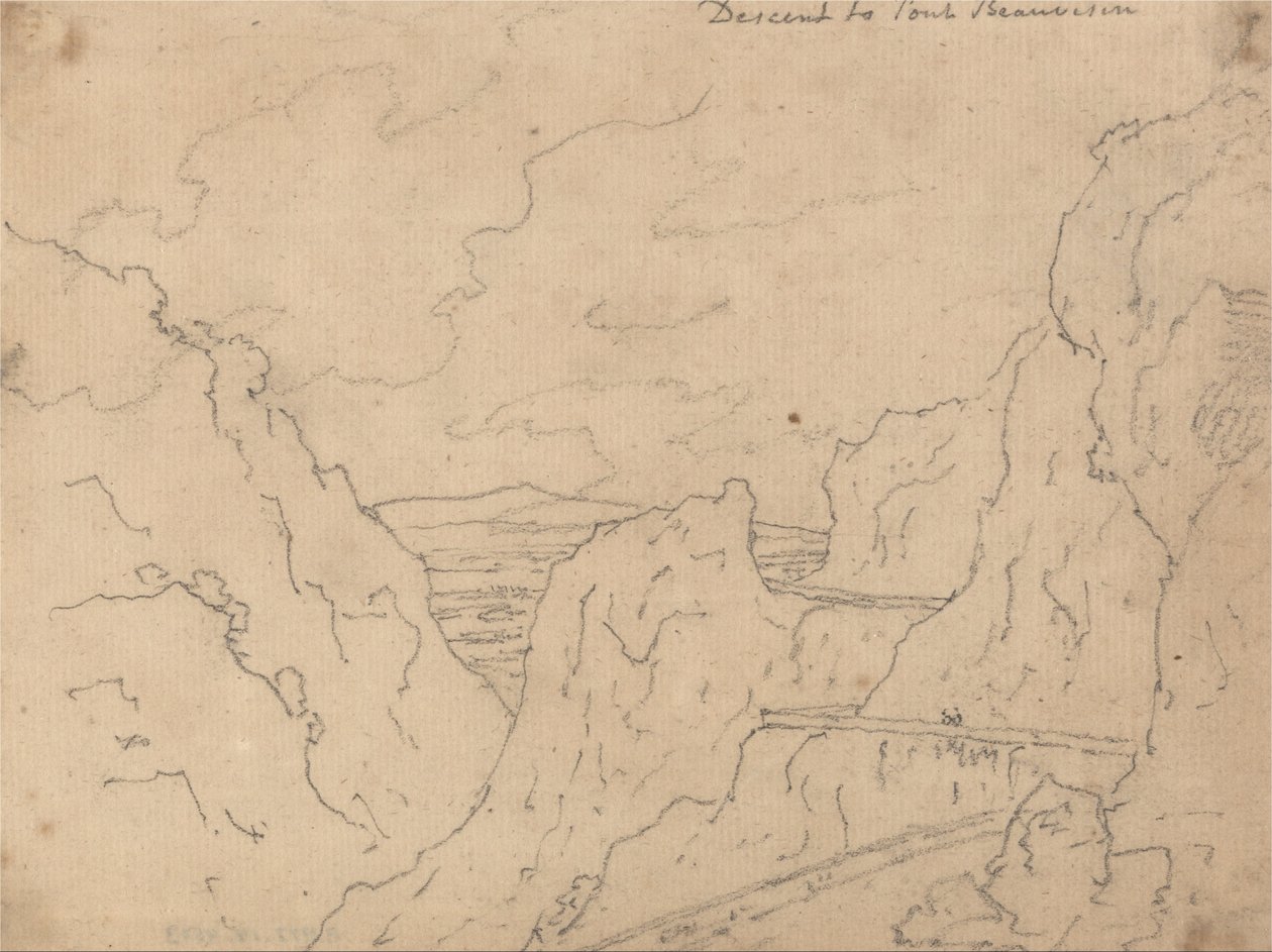 Descente vers le Pont de Beauvoisin - John Robert Cozens