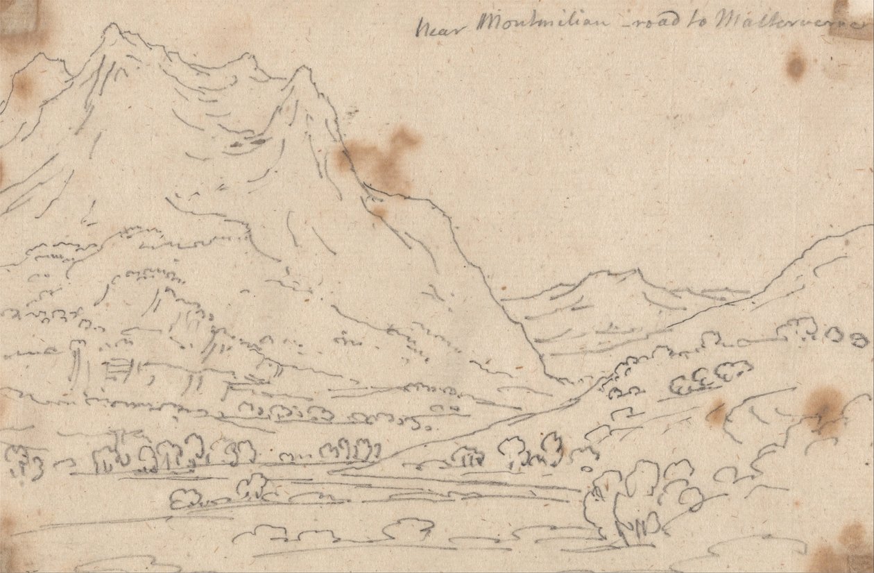 Près de Montmélian, route de Malterverne - John Robert Cozens