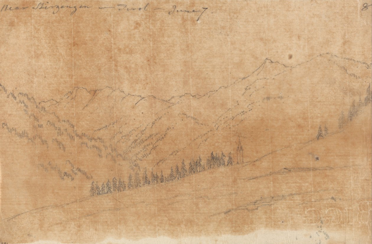 Près de Sherzing, Tyrol, 7 juin - John Robert Cozens