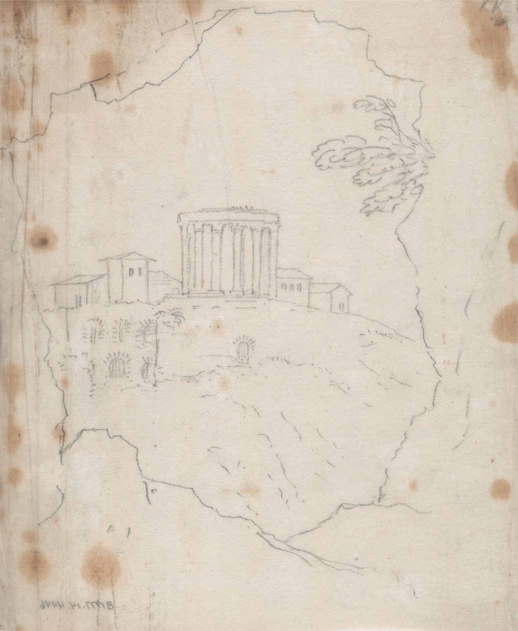Temple de Vesta, Tivoli - John Robert Cozens