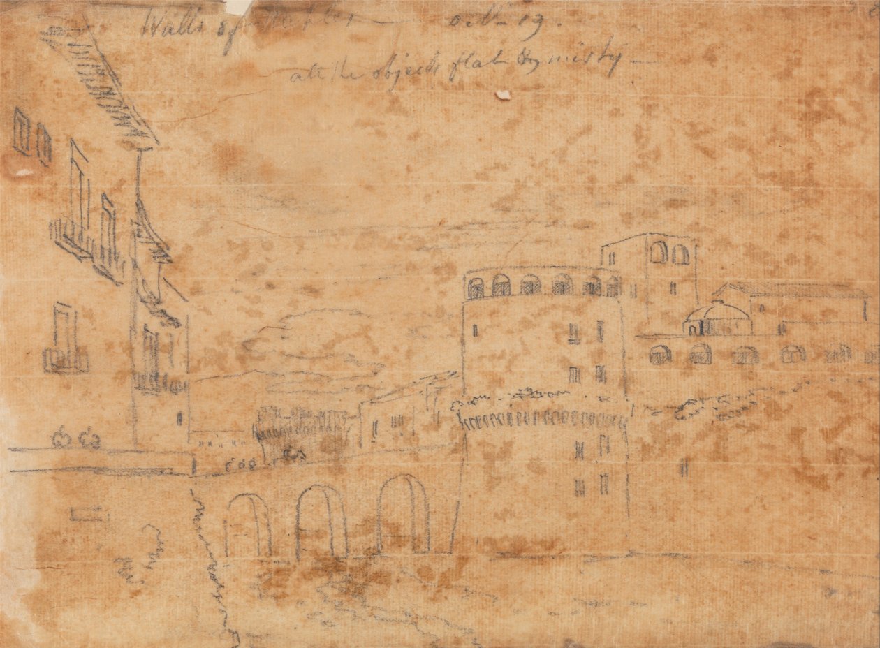 Murs de Naples, 19 octobre - John Robert Cozens