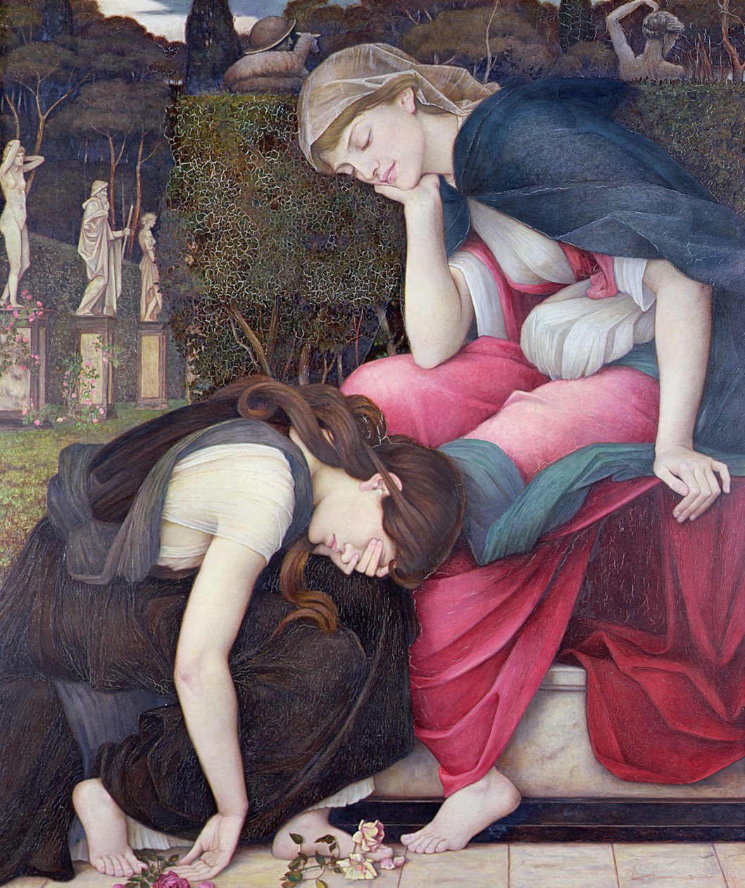 Patience sur un monument souriant au chagrin, exp. 1884 - John Roddam Spencer Stanhope
