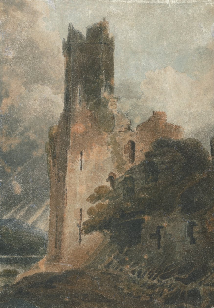 Une tour de château (Château de Caernarvon) - John Sell Cotman