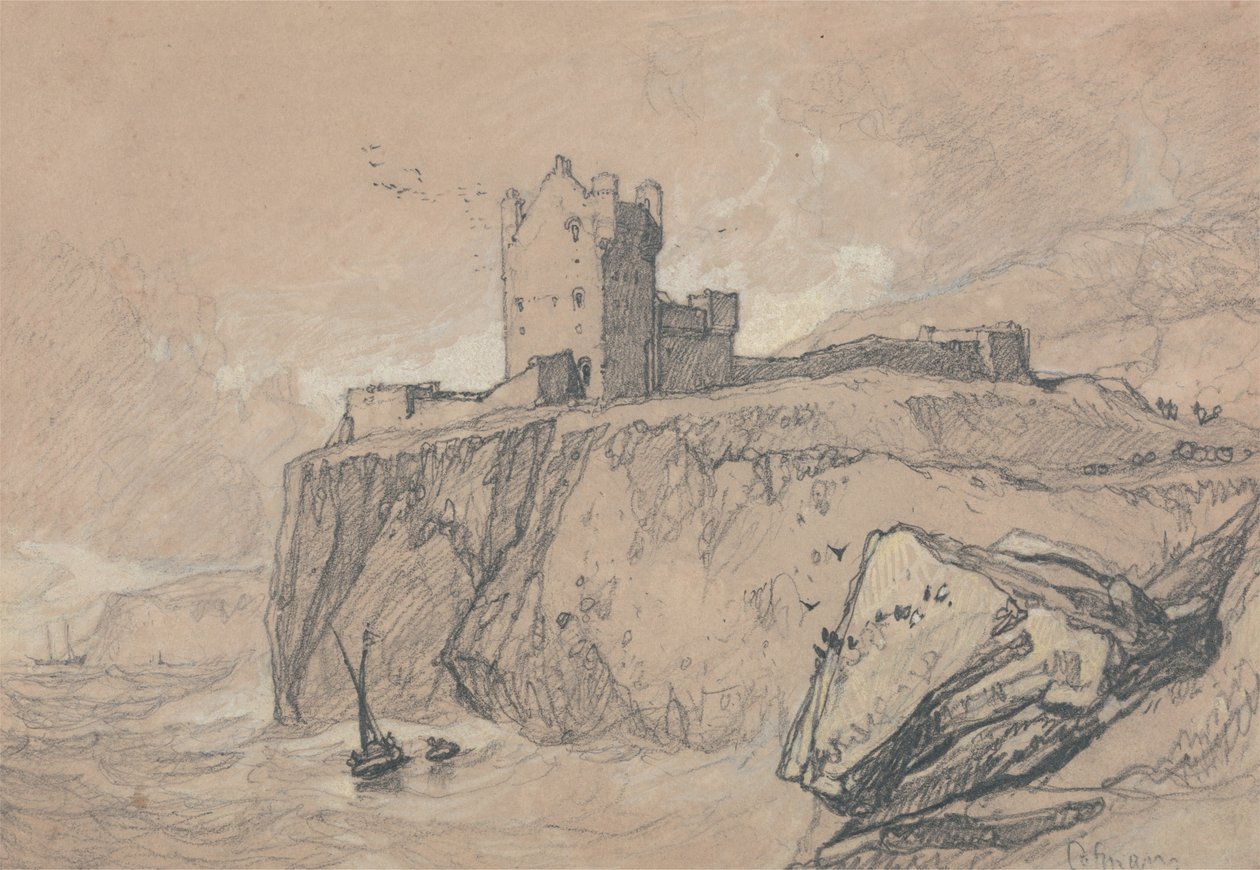 Château de Bamborough, Northumberland - John Sell Cotman