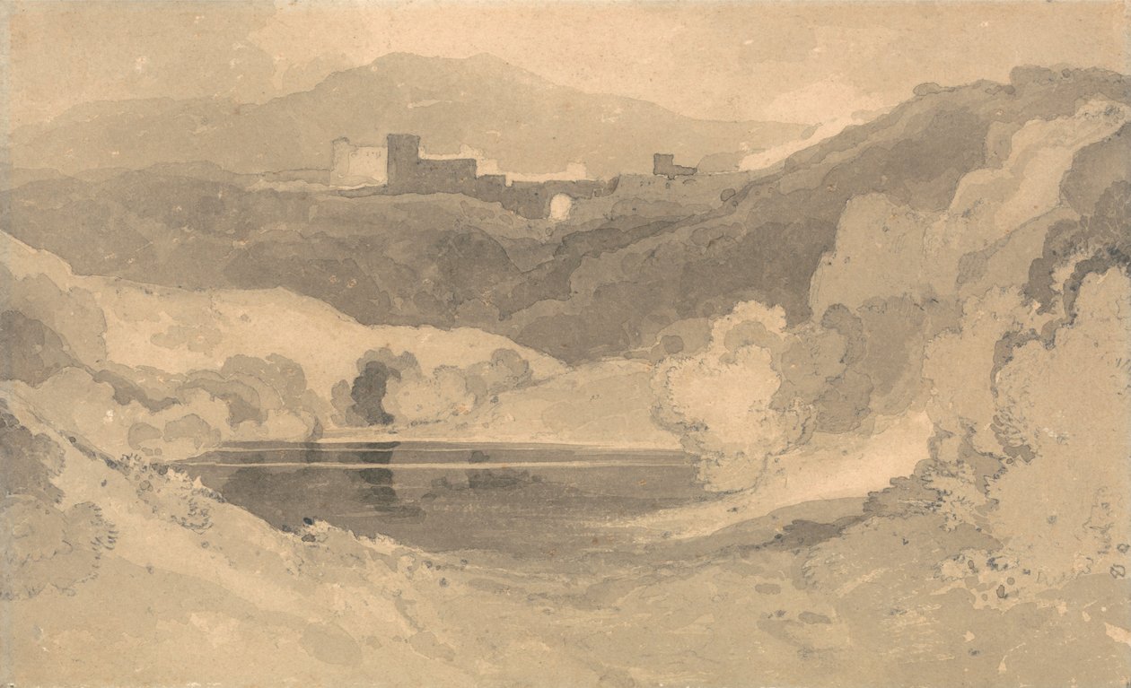 Château dans un paysage - John Sell Cotman