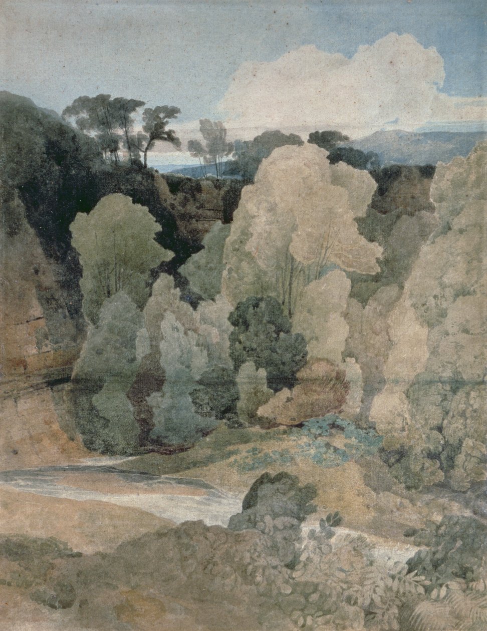 Le coude du diable, Rokeby Park, c.1806-7 - John Sell Cotman