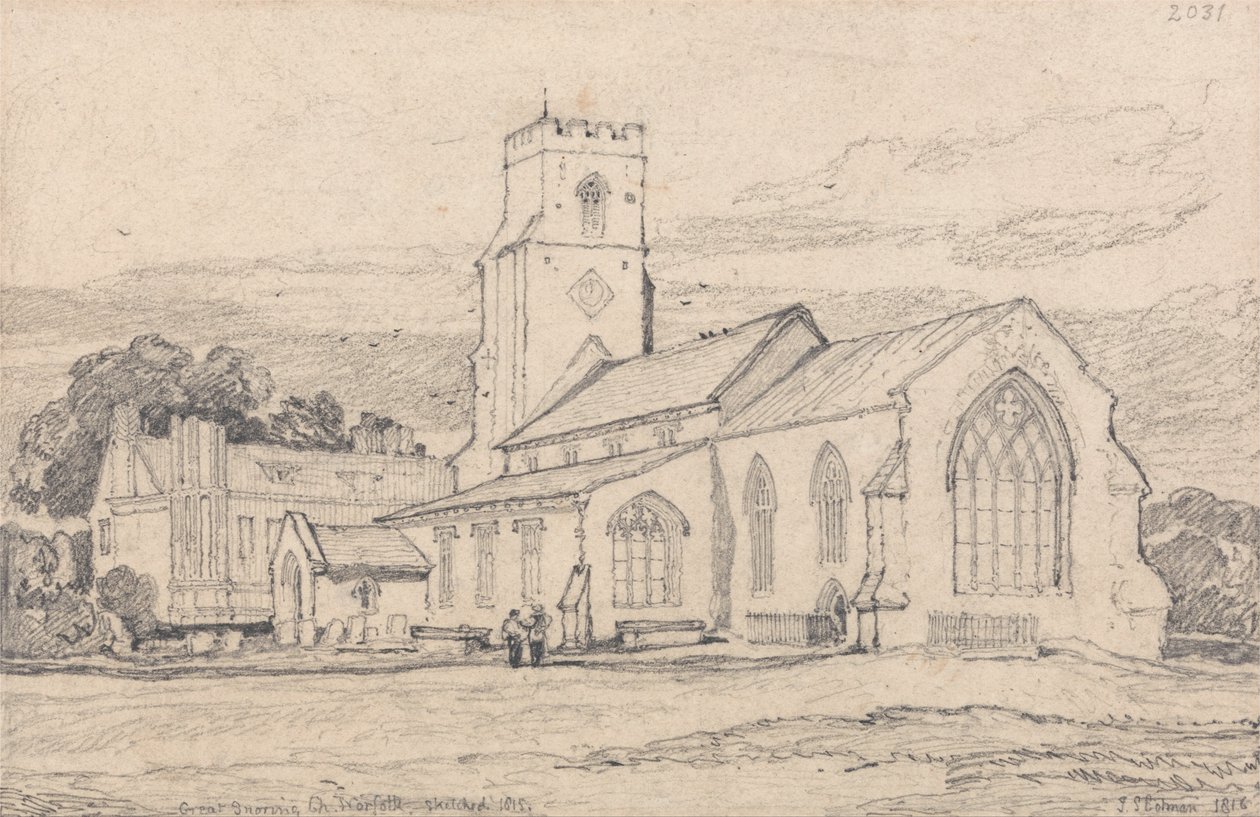 Église de Great Snoring, Norfolk - John Sell Cotman