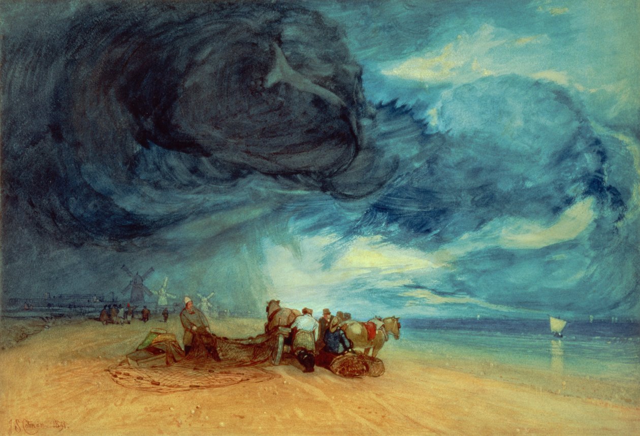 Tempête sur la plage de Yarmouth, 1831 - John Sell Cotman