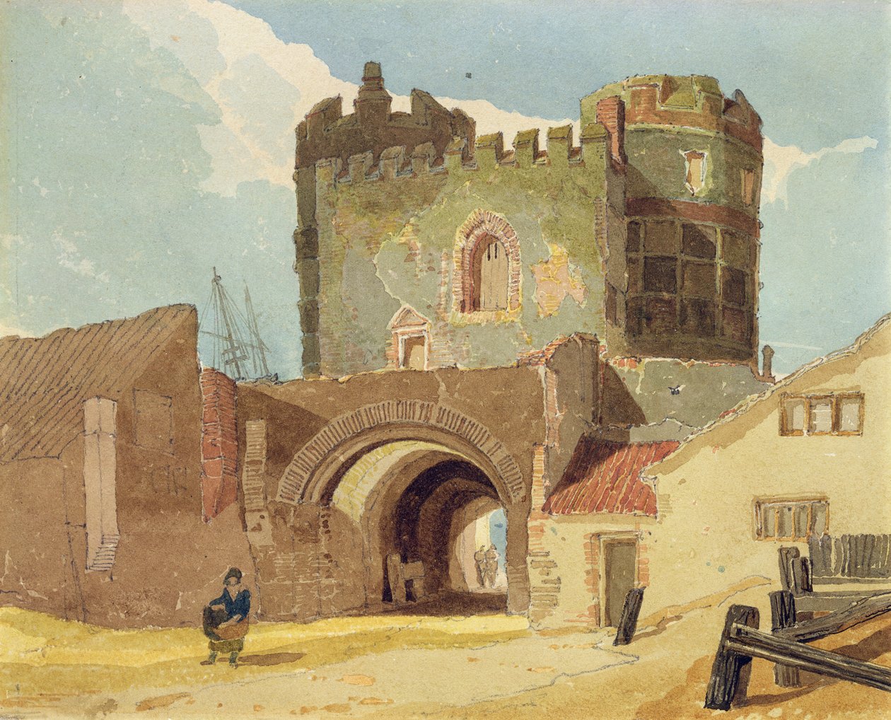 La porte sud, Great Yarmouth, Norfolk - John Sell Cotman