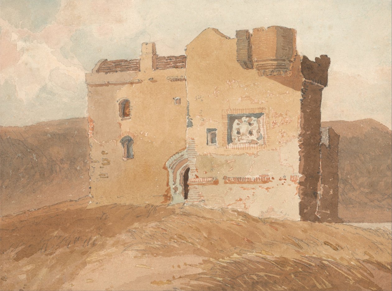 Château non identifié (anciennement appelé Château de Clanbury) - John Sell Cotman