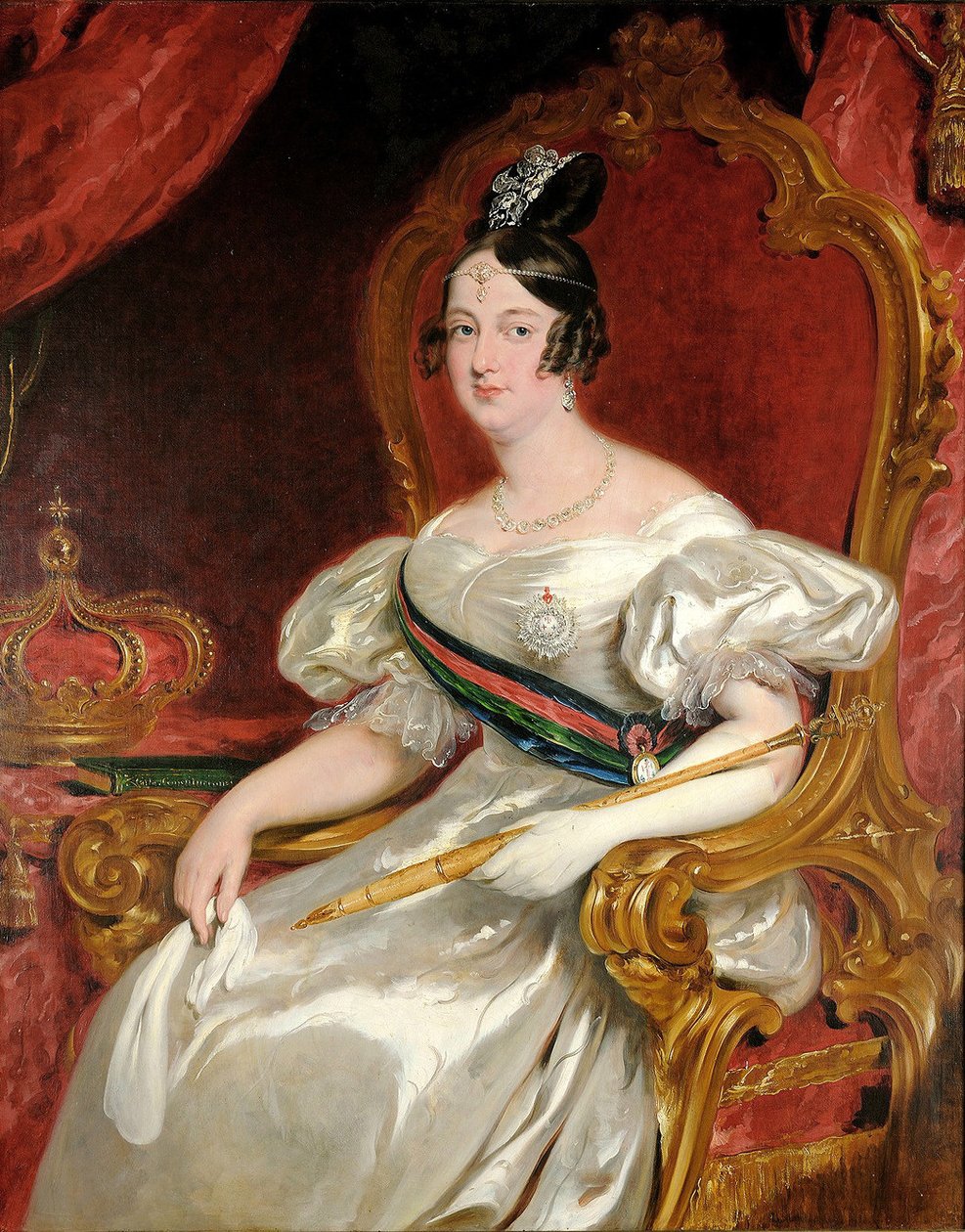 Portrait de D. Maria II, reine du Portugal 1819-1853 - John Simpson