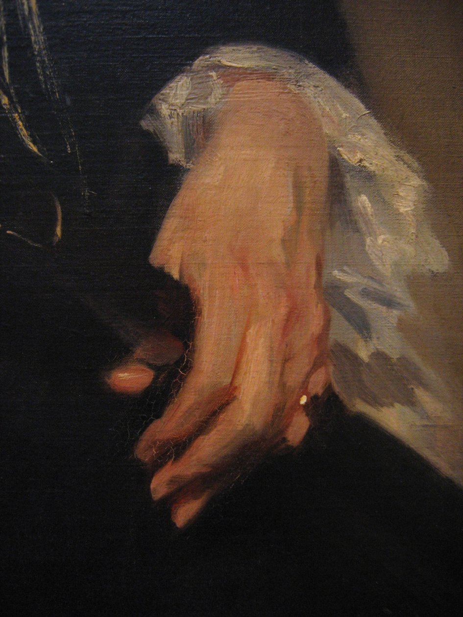 Mme Adrian Iselin (détail) - John Singer Sargent