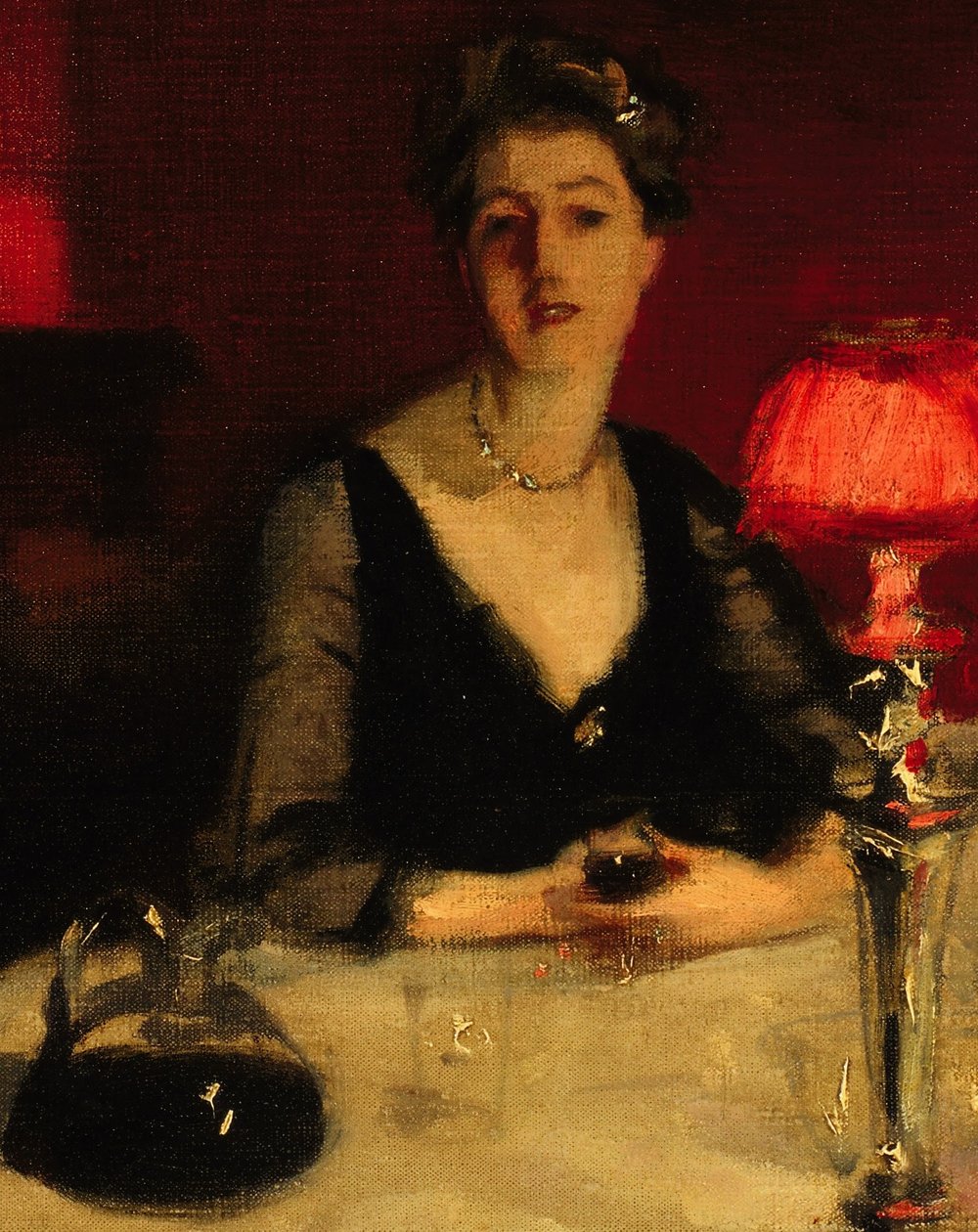 Le Verre de porto (détail) - John Singer Sargent