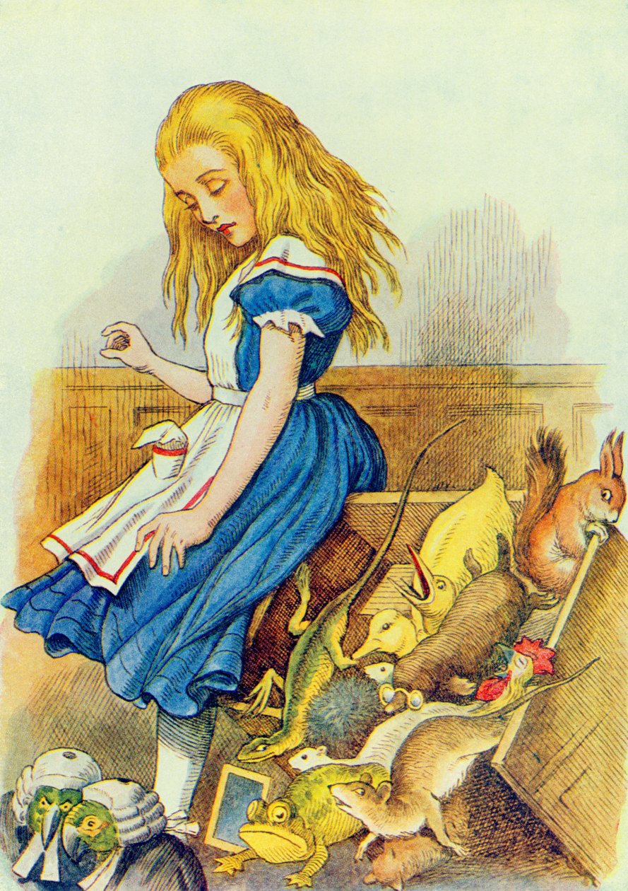 Alice renverse la boîte du jury, illustration de 