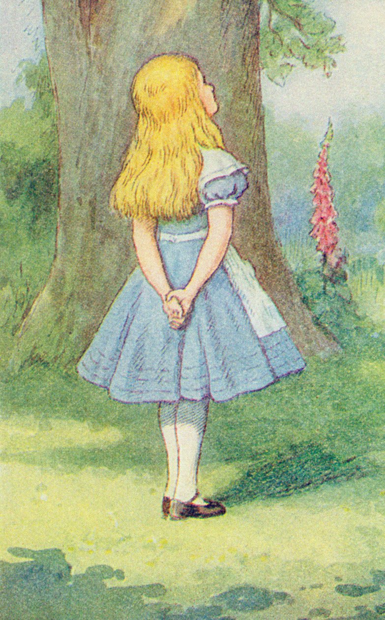 Alice et le Chat du Cheshire, illustration de 