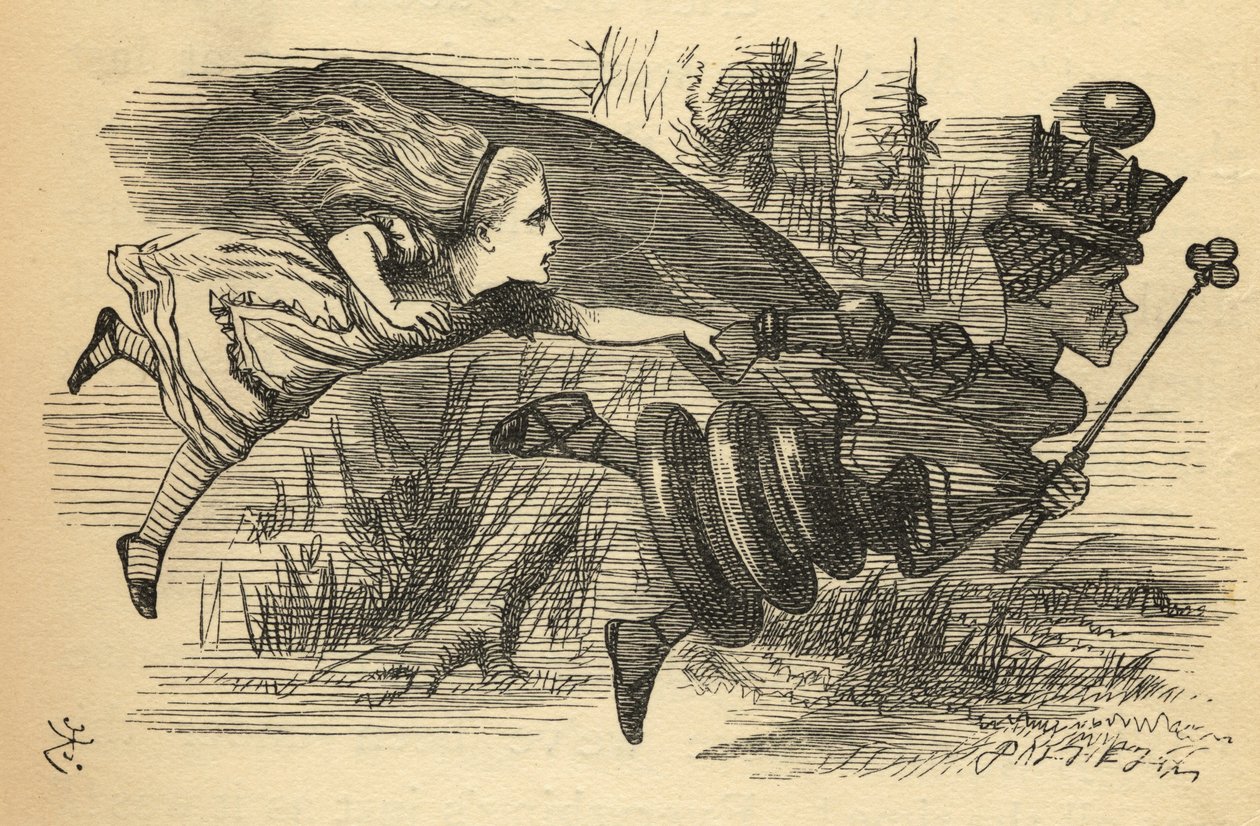 Alice et la Reine Rouge, illustration de 
