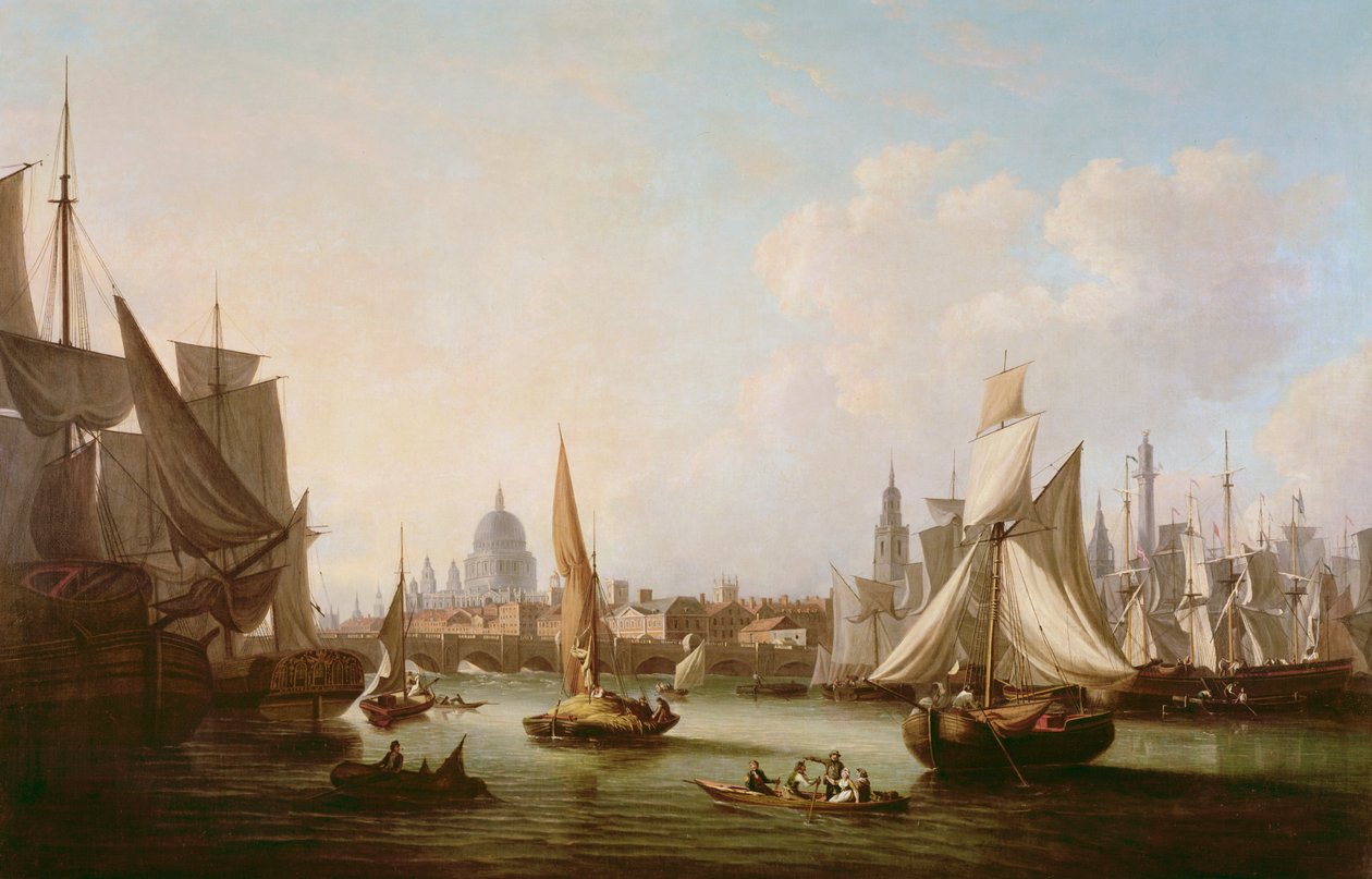 Vue de la Tamise - John Thomas Serres