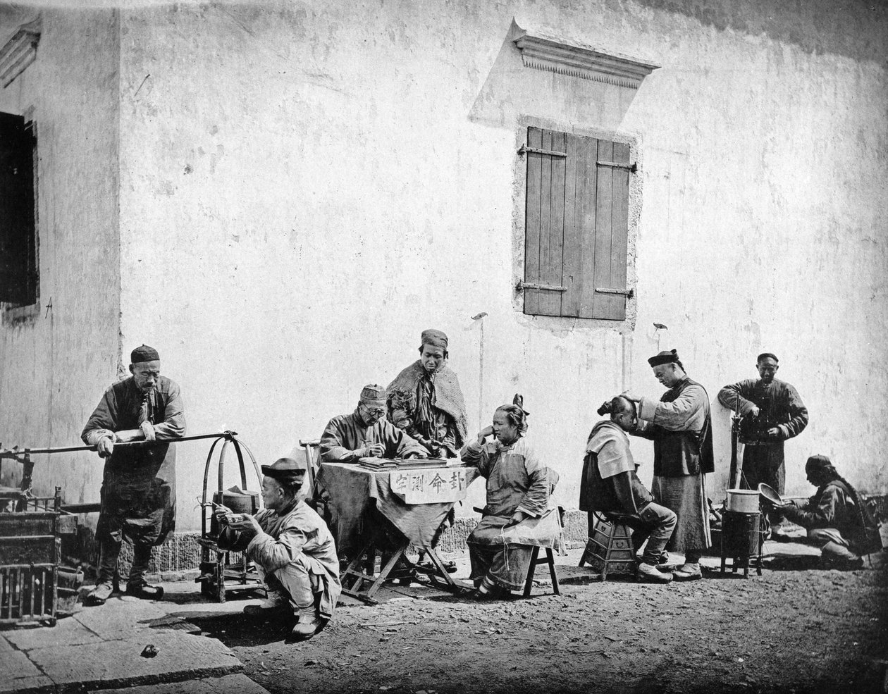 Groupes de rue, Kiu-Kiang, vers 1867-72 - John Thomson
