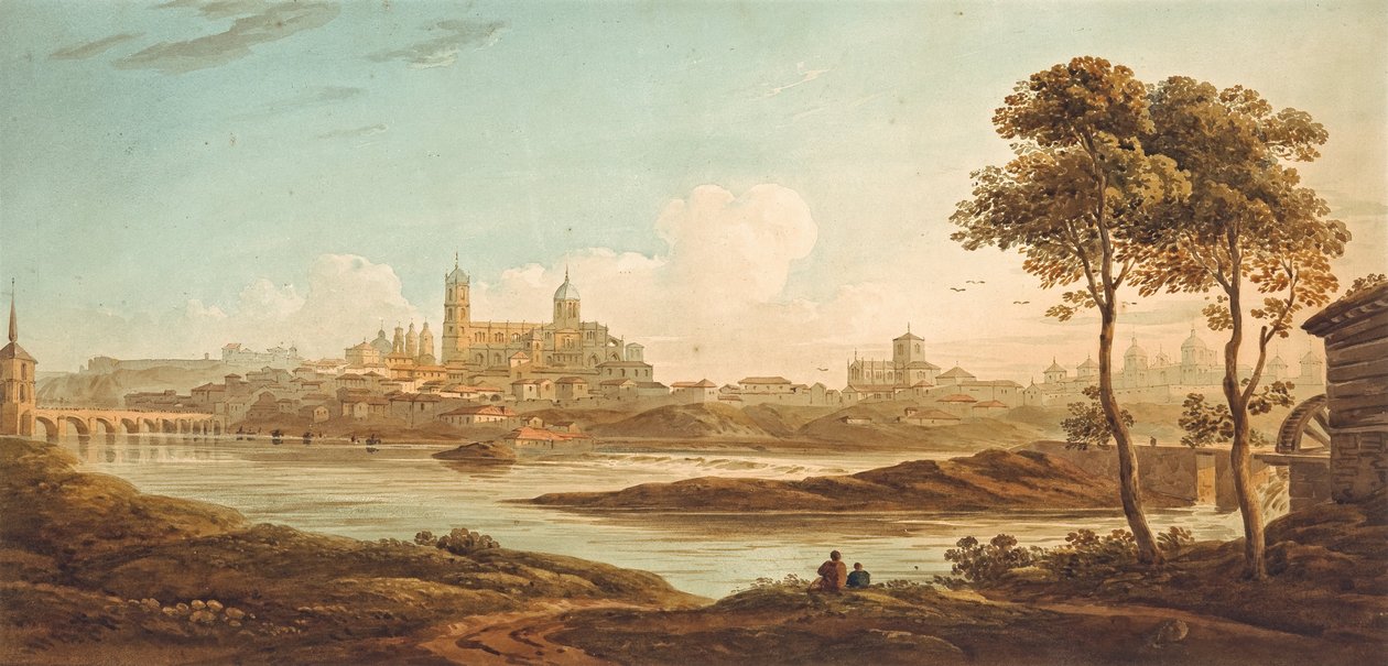 Ville sur une rivière - John Varley