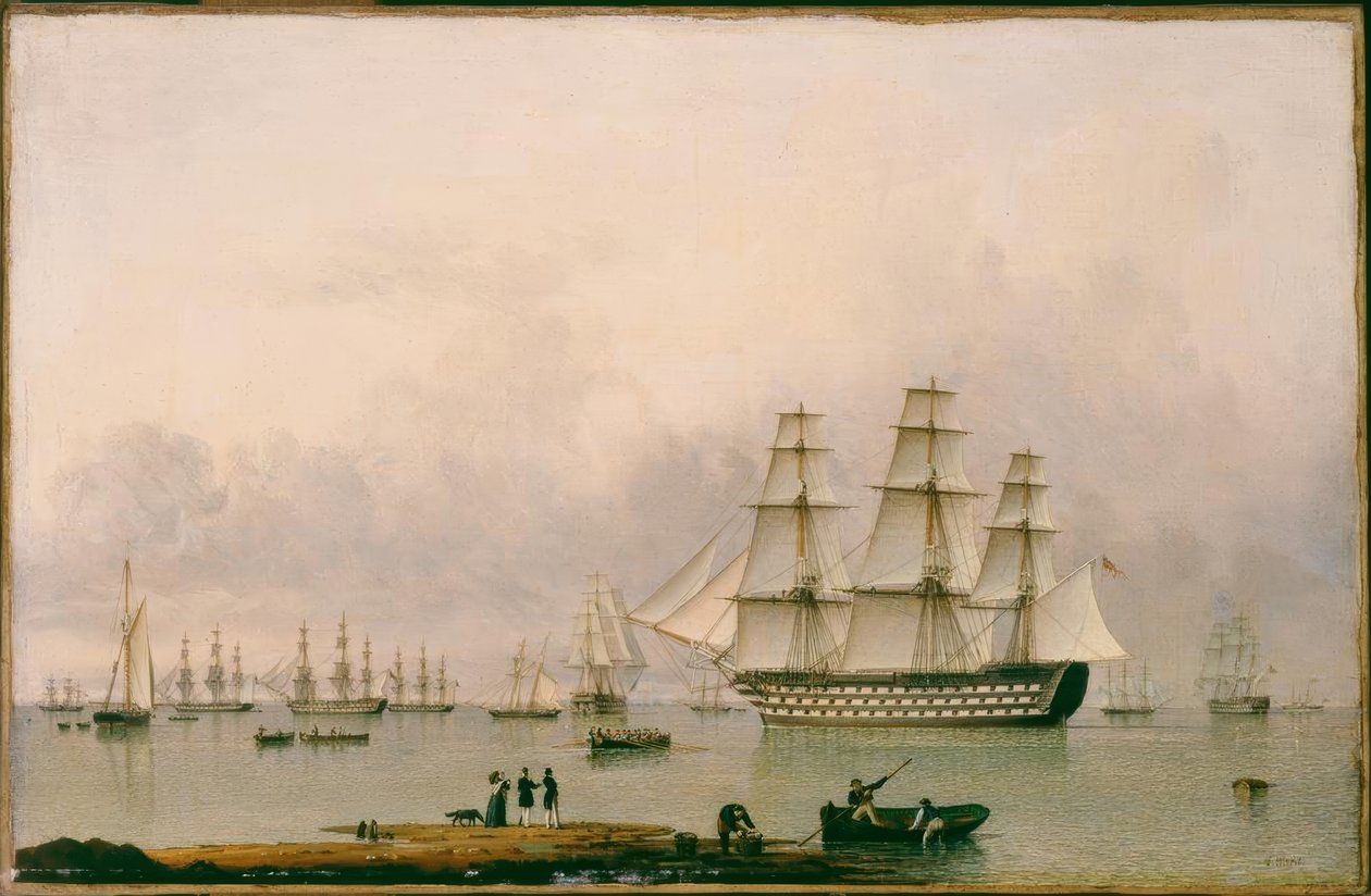 H.M.S. Queen à Portsmouth / Ward of Hull - John Ward of Hull