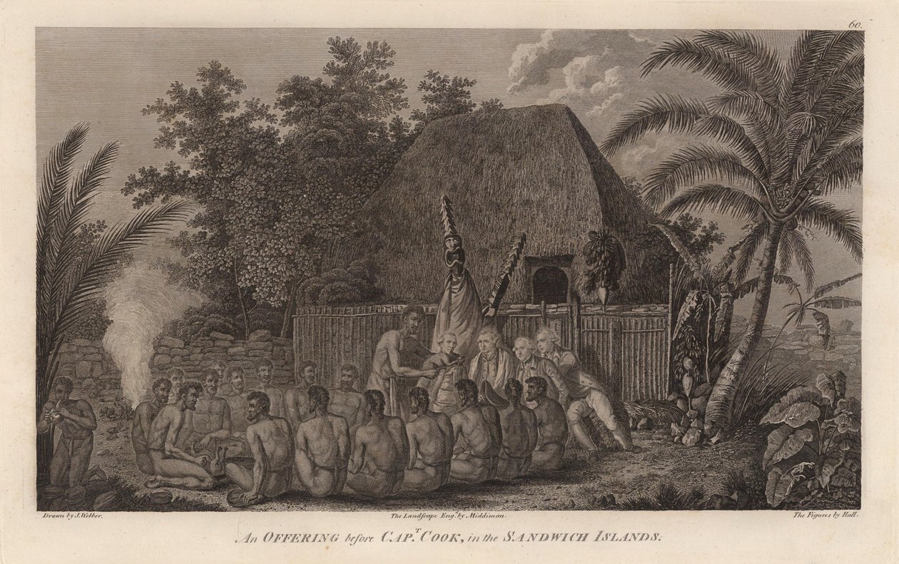 Une offrande devant Capt - John Webber
