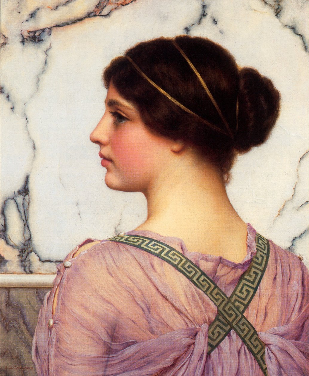 Une beauté grecque - John William Godward