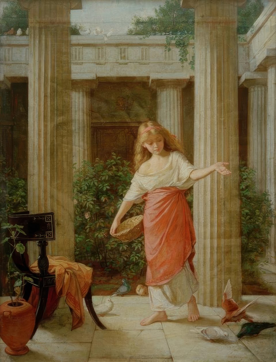 Dans le péristyle - John William Waterhouse