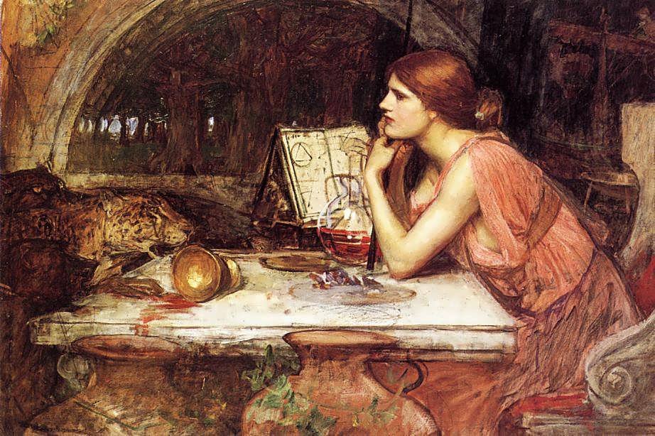 Esquisse de Circé - John William Waterhouse
