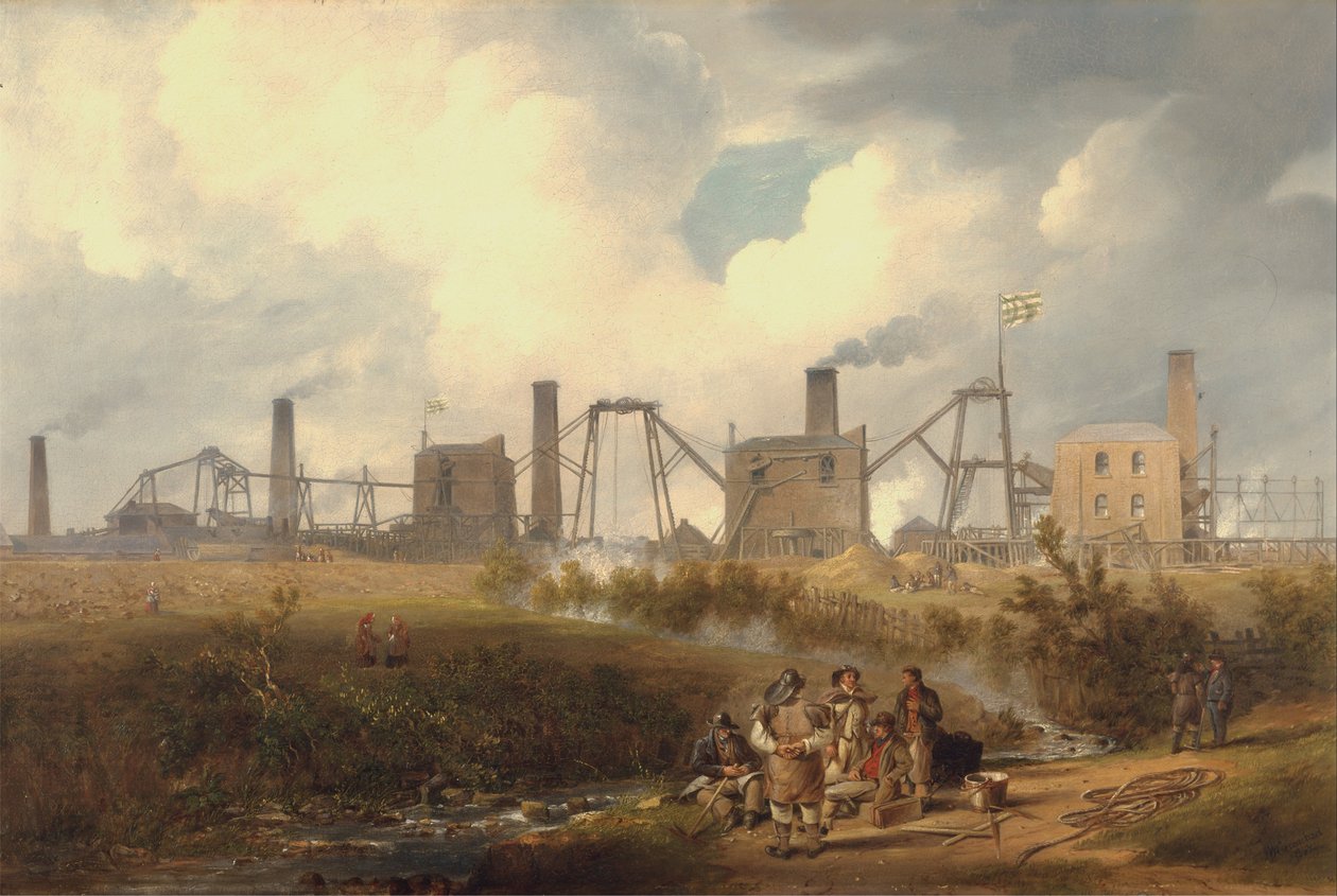 Vue de la mine de Murton près de Seaham, comté de Durham - John Wilson Carmichael