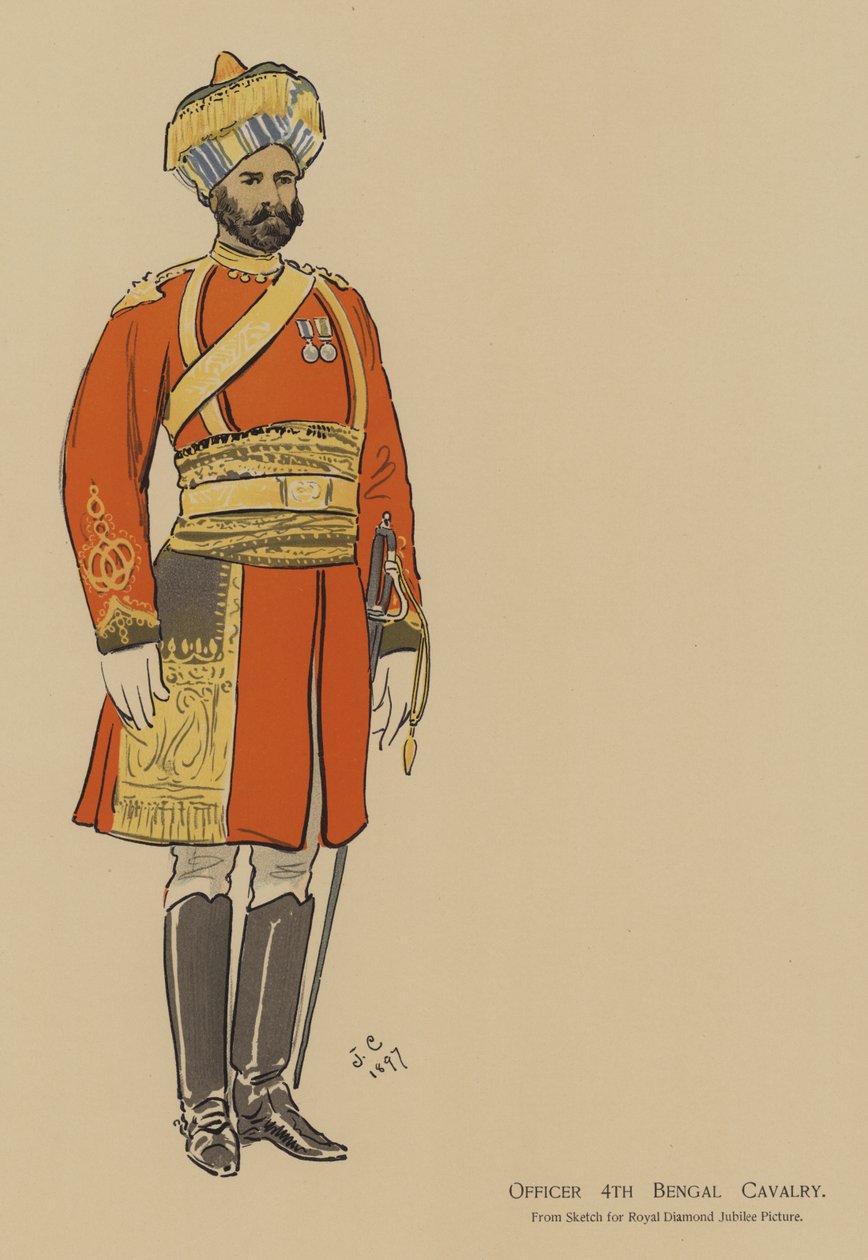 Officier du 4e Cavalerie du Bengale - John (after) Charlton