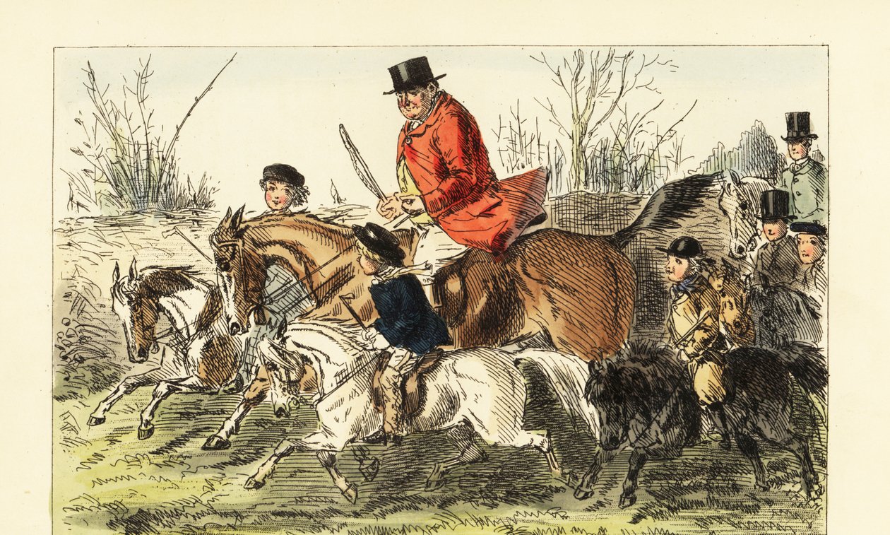 Gentleman chassant le renard M. - John (after) Leech