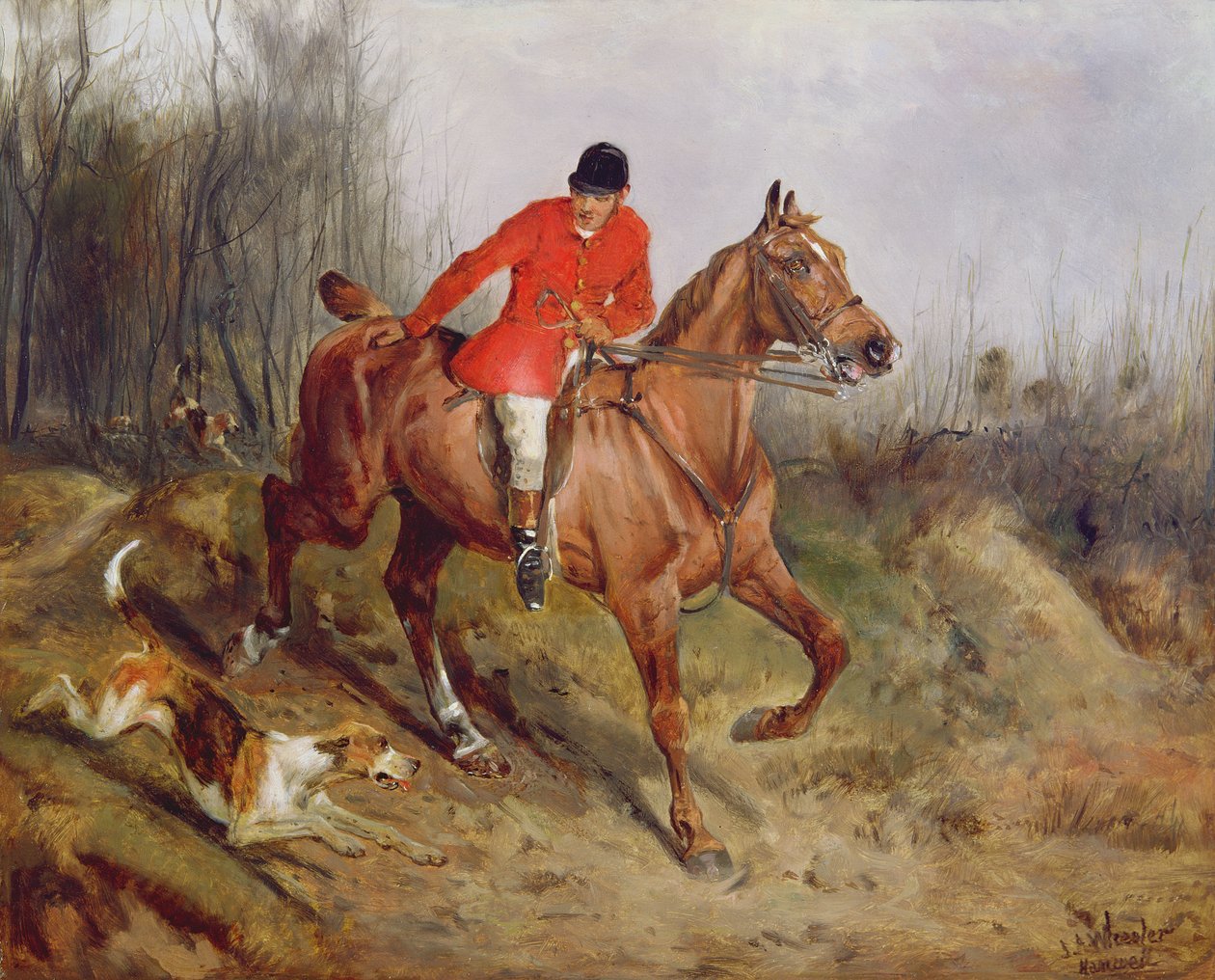 Scène de chasse - John Alfred Wheeler
