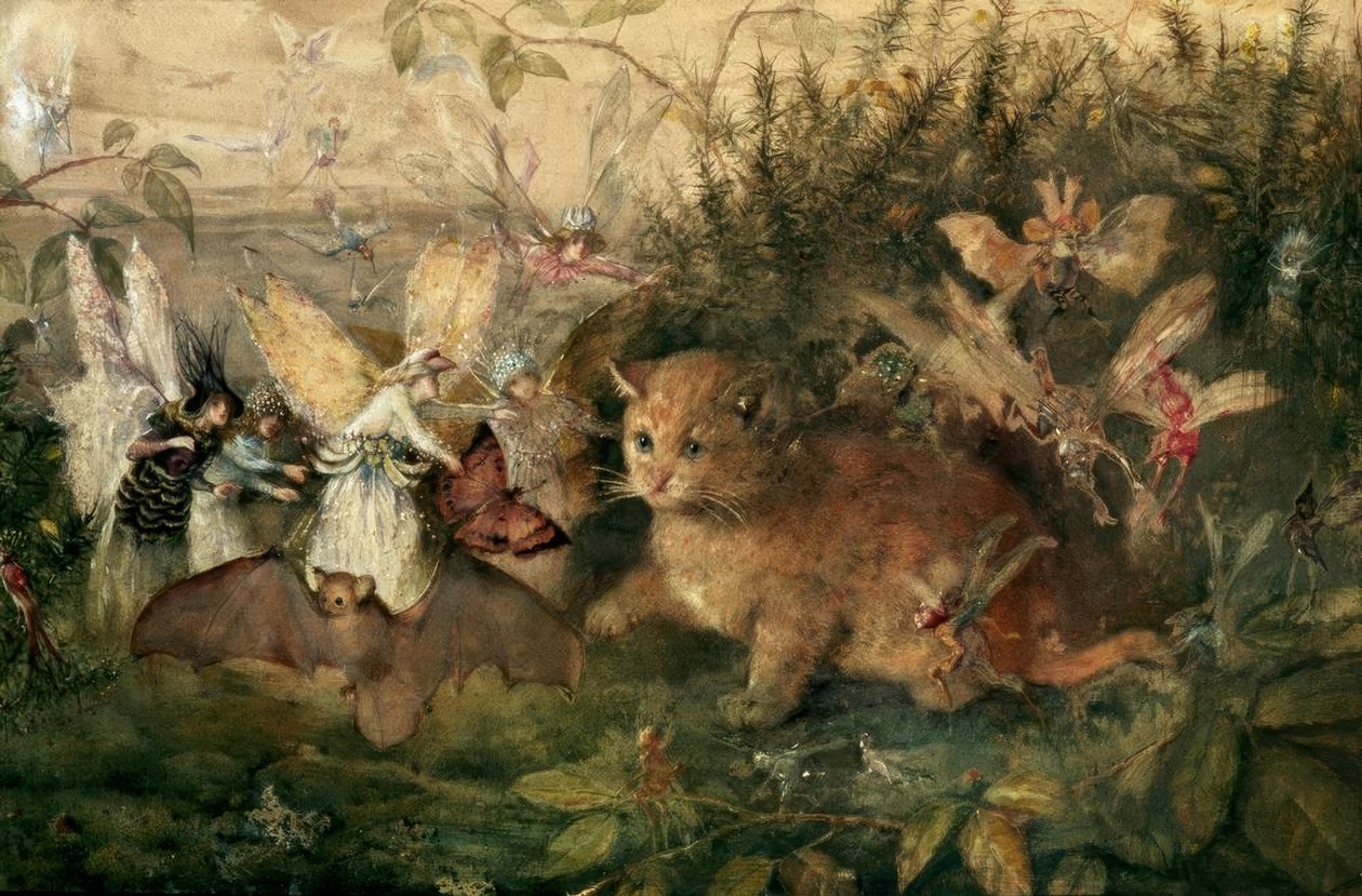 Chat parmi les fées - John Anster Fitzgerald