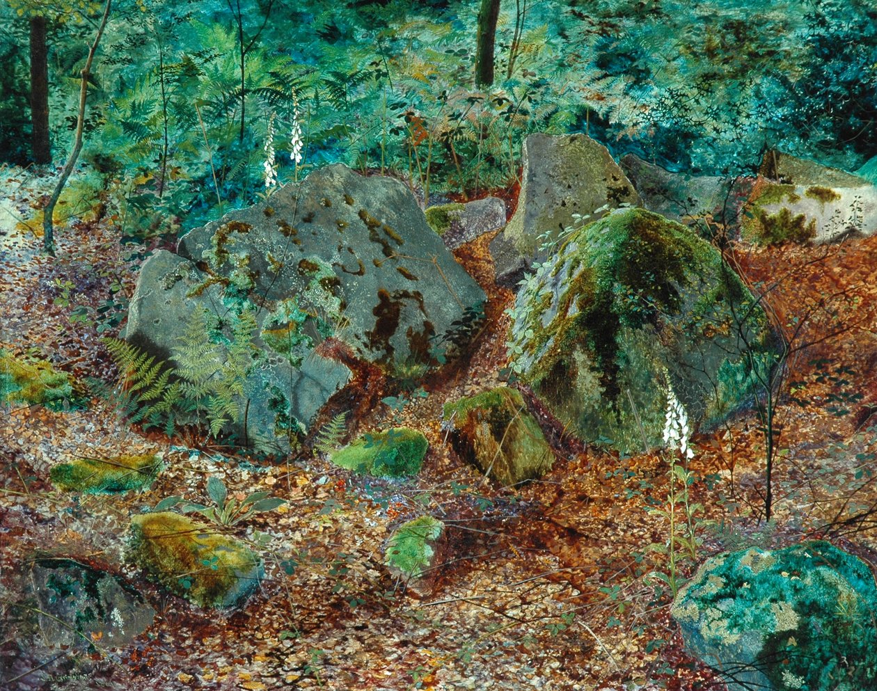 Une vallée moussue - John Atkinson Grimshaw