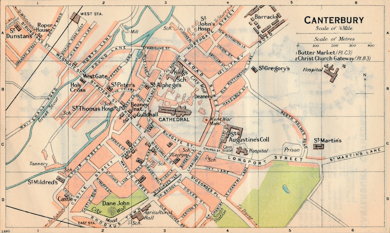 Canterbury, 20e siècle - John Bartholomew