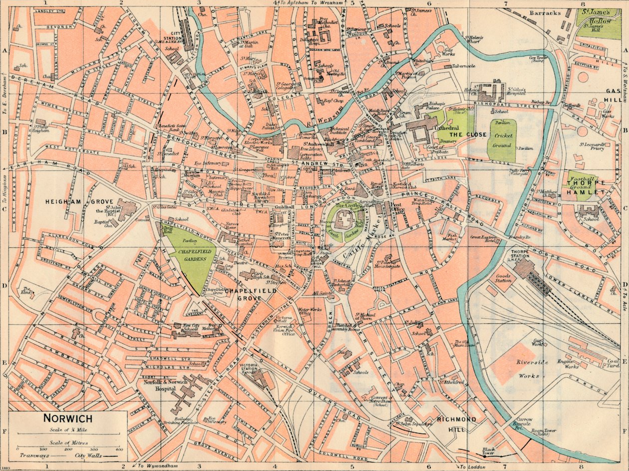 Norwich, 20e siècle - John Bartholomew