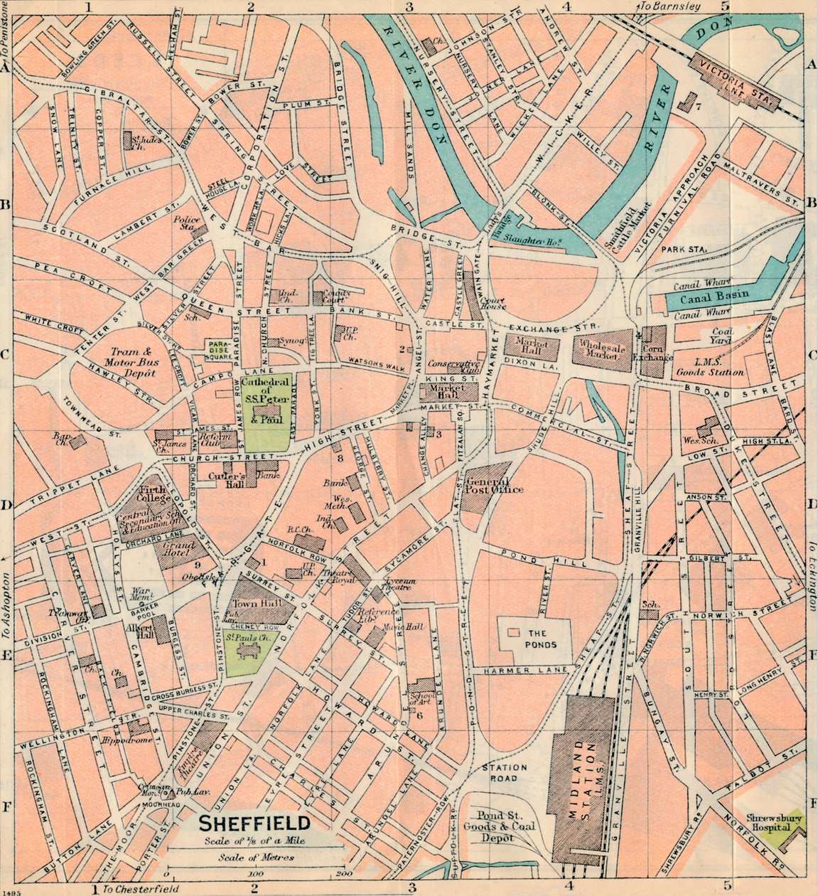 Sheffield, 20ème siècle - John Bartholomew